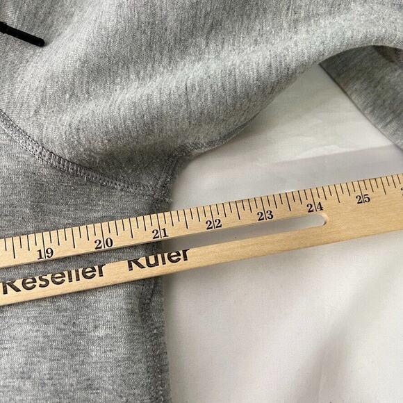 Nike Gray Aeroloft Parka Hooded Lined Full Zip Goose Down Jacket Size M Women's - Picture 11 of 12